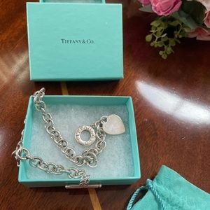Tiffany and Co. heart tag tuggle necklace